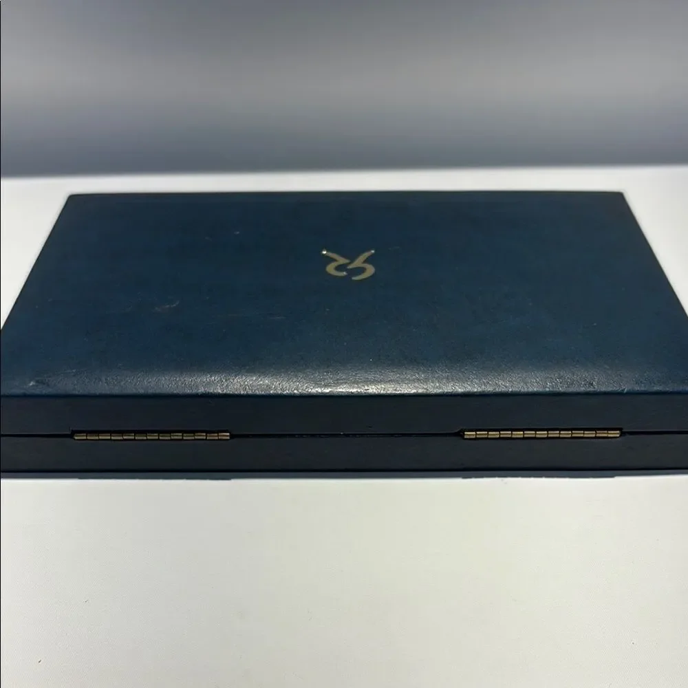 Blue large coin Display Case with Red White Blue Ribbon